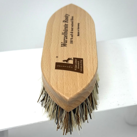 2in1 - Wurzelbürste Leistner "Rooty" für Dreckkrusten und den Waschgang #WoodLove