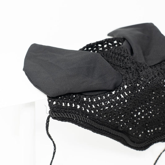 Kein Verrutschen: Spezial Fliegenhaube mit Anbindekordel