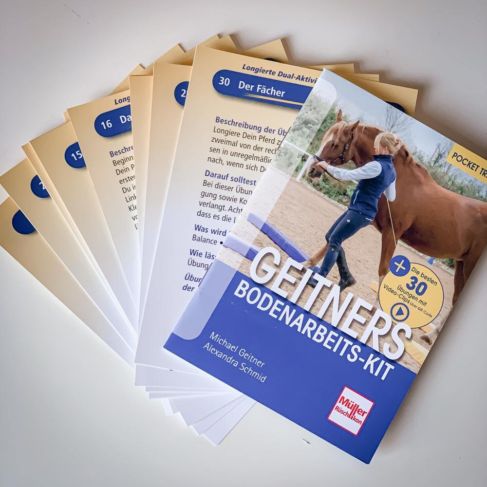 Geitners Bodenarbeits-Kit! Mit 30 Karten für dein Training - Pferdefluesterei-Shop